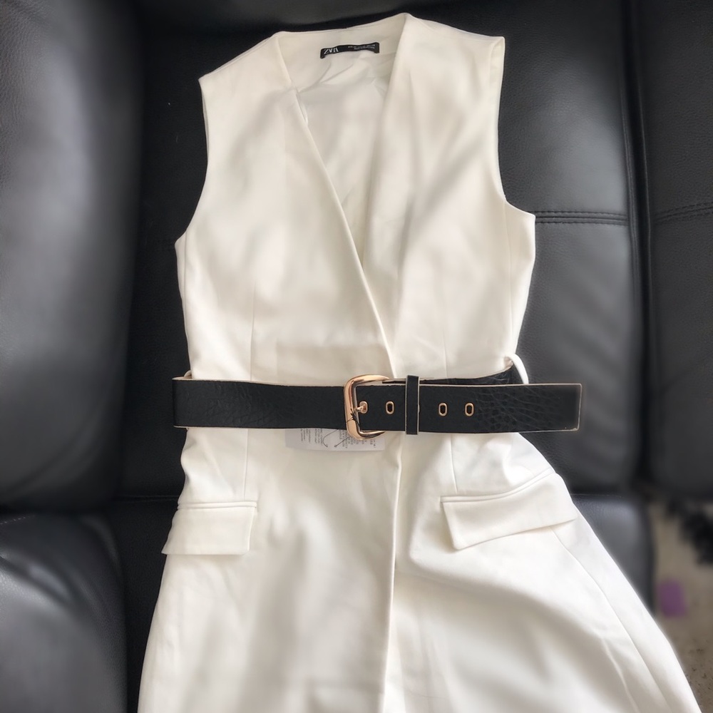 ZARA WHITE BLAZER  DRESS